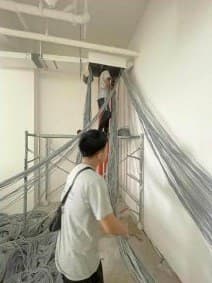 Zettabytes technicians at work on a job site