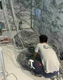 Zettabytes technicians at work on a job site