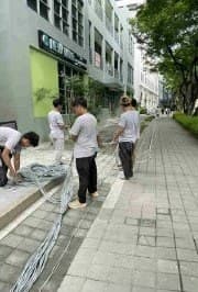Zettabytes technicians at work on a job site
